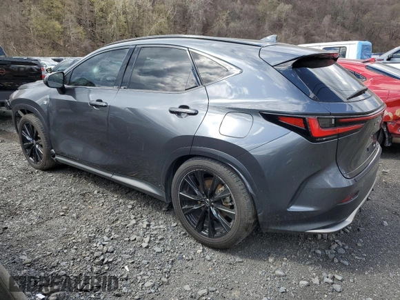 2024 Lexus NX with VIN 2T2KGCEZ7RC047487, listed as a Copart auction lot 53423975 with 9,730 mi miles and Salvage Title. Bid and sale history available at carsss.com. Image 2.