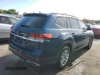 2021 Volkswagen Atlas S z VIN 1V2AP2CA8MC507778, wystawiony jako Copart lot #72031784 z przebiegiem 62 729 mil mil oraz Czysty tytuł • Clean title. Historia ofert i sprzedaży dostępna na DreamBid. Obrazek 3.