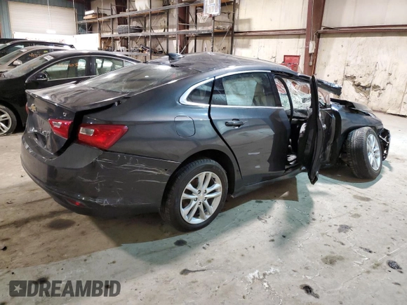 2017 Chevrolet Malibu LT with VIN 1G1ZE5ST6HF262720, listed as a Copart auction lot 46407155 with Not Provided miles and Salvage Title. Bid and sale history available at DreamBid. Image 3.