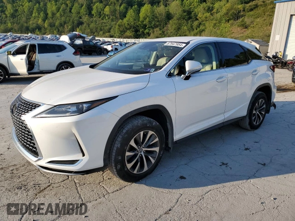 2021 Lexus RX with VIN 2T2AZMDA4MC269565, listed as a Copart auction lot 67947954 with 43,780 mi miles and Salvage Title. Bid and sale history available at carsss.com. Image 1.