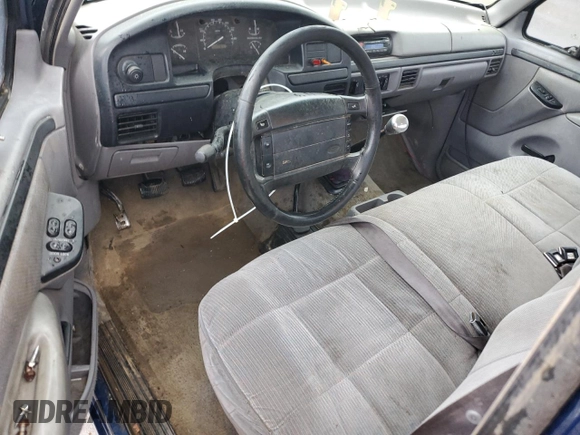 1996 Ford F-150 with VIN 1FTEF14N2TNA17129, listed as a Copart auction lot 52091965 with 243,778 mi miles and Salvage Title. Bid and sale history available at DreamBid. Image 8.