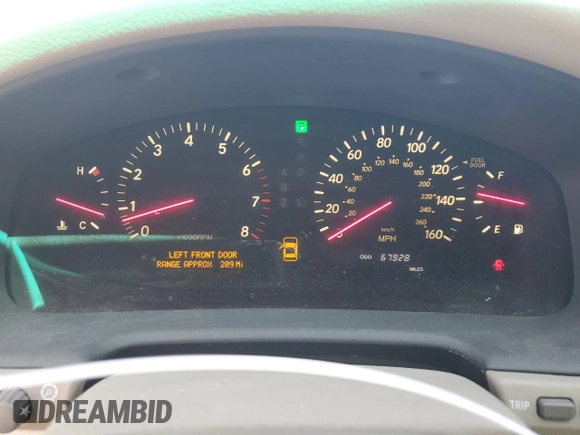 2003 Lexus LS 430 with VIN JTHBN30F330100550, listed as a Copart auction lot 49772375 with 67,928 mi miles and Salvage Title. Bid and sale history available at DreamBid. Image 9.