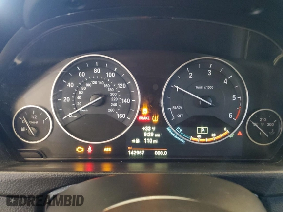 2014 BMW 3 Series 328d xDrive with VIN WBA3D5C59EKX97167, listed as a Copart auction lot 45480715 with 142,967 mi miles and Salvage Title. Bid and sale history available at carsss.com. Image 9.