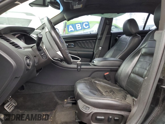 2015 Ford Taurus SHO with VIN 1FAHP2KT6FG113703, listed as a Copart auction lot 48583915 with 102,407 mi miles and Salvage Title. Bid and sale history available at DreamBid. Image 7.