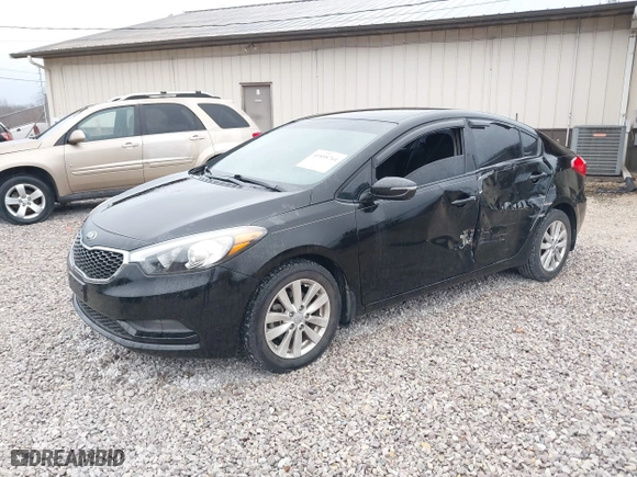 2014 Kia Forte LX with VIN KNAFX4A67E5206469, listed as a IAAI auction lot 41858764 with 95,620 mi miles. Bid and sale history available at carsss.com. Image 17.