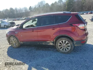 2017 Ford Escape Titanium with VIN 1FMCU0JDXHUD15309, listed as a Copart auction lot 46762215 with Not Provided miles and Salvage Title. Bid and sale history available at carsss.com. Image 2.