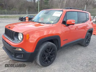2017 Jeep Renegade Latitude with VIN ZACCJBBBXHPE65153, listed as a IAAI auction lot 41888902 with 97,221 mi miles. Bid and sale history available at carsss.com. Image 2.