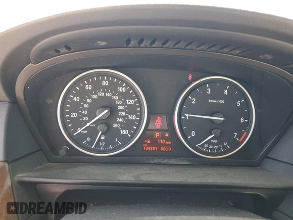 2008 BMW 5 Series 550i with VIN WBANW53598CT51425, listed as a Copart auction lot 54064475 with 124,391 mi miles and Clean Title. Bid and sale history available at carsss.com. Image 9.