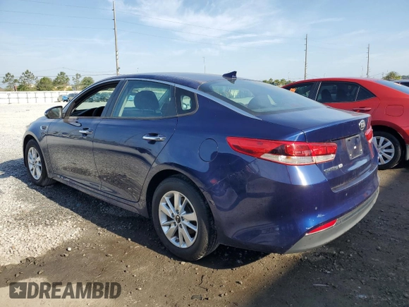 2018 Kia Optima LX with VIN 5XXGT4L35JG232872, listed as a Copart auction lot 54874605 with 69,876 mi miles and Salvage Title. Bid and sale history available at DreamBid. Image 2.