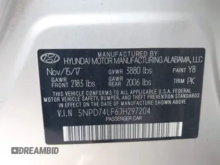 2018 Hyundai Elantra SE z VIN 5NPD74LF6JH297204, wystawiony jako IAAI lot #41903796 z przebiegiem 105 550 mil mil oraz . Historia ofert i sprzedaży dostępna na DreamBid. Obrazek 9.