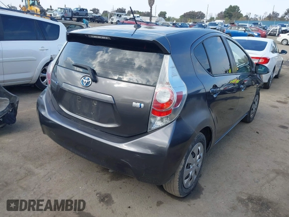 2014 Toyota Prius One with VIN JTDKDTB30E1575075, listed as a IAAI auction lot 41407539 with 150,470 mi miles and . Bid and sale history available at DreamBid. Image 4.