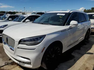 2021 Lincoln Aviator Reserve z VIN 5LM5J7WCXMGL14290, wystawiony jako Copart lot #73789144 z przebiegiem Nie podano mil oraz Nie do naprawy • Non repairable. Historia ofert i sprzedaży dostępna na DreamBid. Obrazek 1.
