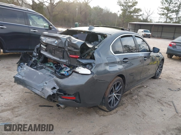 2019 BMW 3 Series 330i xDrive with VIN WBA5R7C53KAJ84615, listed as a IAAI auction lot 41774006 with Not provided miles and . Bid and sale history available at DreamBid. Image 4.