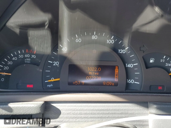 2004 Mercedes-Benz C 230 Kompressor with VIN WDBRF40J04F508198, listed as a Copart auction lot 46546825 with 72,238 mi miles and Salvage Title. Bid and sale history available at DreamBid. Image 9.