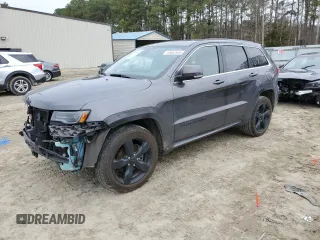 2016 Jeep Grand Cherokee High Altitude z VIN 1C4RJFCG8GC465411, wystawiony jako Copart lot #43682605 z przebiegiem 65 696 mil mil oraz Szkoda całkowita • Salvage title. Historia ofert i sprzedaży dostępna na DreamBid. Obrazek 1.
