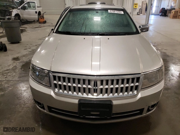 2008 Lincoln MKZ with VIN 3LNHM26T78R613695, listed as a Copart auction lot 47081595 with 209,843 mi miles and Salvage Title. Bid and sale history available at carsss.com. Image 5.