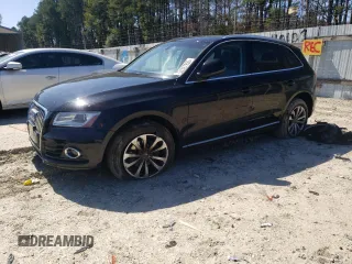 2014 Audi Q5 Premium Plus with VIN WA1LFAFP9EA054480, listed as a Copart auction lot 50327955 with 0 mi miles and Salvage Title. Bid and sale history available at carsss.com. Image 1.