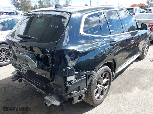 2021 BMW X3 sDrive30i with VIN 5UXTY3C07M9G14775, listed as a IAAI auction lot 41765728 with 54,612 mi miles. Bid and sale history available at carsss.com. Image 18.