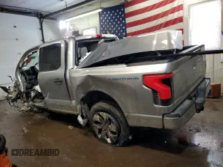 2024 Ford F-150 Lightning XLT with VIN 1FTVW3LK9RWG06135, listed as a Copart auction lot 46417885 with Not provided miles and Non repairable. Bid and sale history available at DreamBid. Image 2.