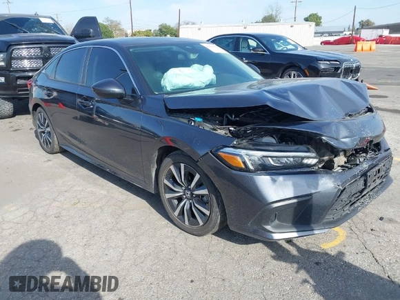 2023 Honda Civic Sedan EX with VIN 2HGFE1F70PH312235, listed as a IAAI auction lot 41604942 with 29,724 mi miles. Bid and sale history available at carsss.com. Image 1.