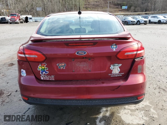 2015 Ford Focus Titanium with VIN 1FADP3J22FL239884, listed as a Copart auction lot 47628525 with 181,624 mi miles and Salvage Title. Bid and sale history available at carsss.com. Image 6.