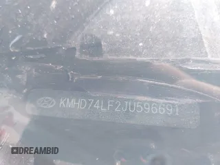 2018 Hyundai Elantra SE z VIN KMHD74LF2JU596691, wystawiony jako IAAI lot #42084069 z przebiegiem 75 652 mil mil oraz . Historia ofert i sprzedaży dostępna na DreamBid. Obrazek 9.