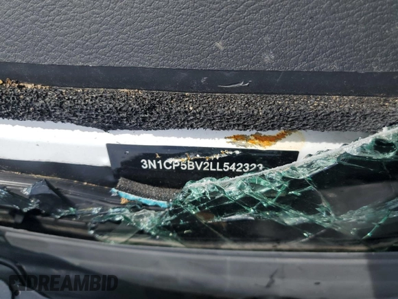 2020 Nissan Kicks S z VIN 3N1CP5BV2LL542323, wystawiony jako Copart lot #51383425 z przebiegiem Nie podano mil oraz Nie do naprawy. Historia ofert i sprzedaży dostępna na DreamBid. Obrazek 12.