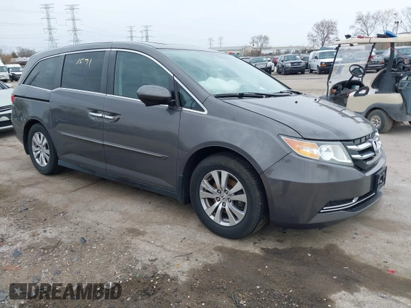 2014 Honda Odyssey EX-L with VIN 5FNRL5H62EB006346, listed as a IAAI auction lot 42061591 with 179,994 mi miles and . Bid and sale history available at DreamBid. Image 1.