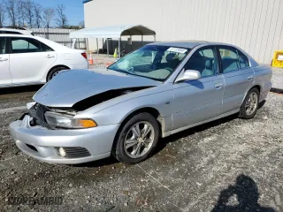 2002 Mitsubishi Galant ES with VIN 4A3AA46H42E060744, listed as a Copart auction lot 37732694 with 173,507 mi miles and Salvage Title. Bid and sale history available at carsss.com. Image 1.