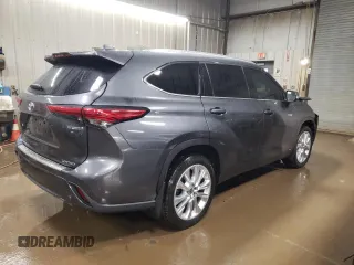 2021 Toyota Highlander Hybrid Limited with VIN 5TDXBRCH0MS522418, listed as a Copart auction lot 44133135 with 94,124 mi miles and Salvage title. Bid and sale history available at DreamBid. Image 3.