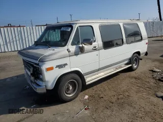 1990 Chevrolet Chevy Van z VIN 1GBEG25K0L7167885, wystawiony jako Copart lot #72575264 z przebiegiem 231 827 mil mil oraz Szkoda całkowita • Salvage title. Historia ofert i sprzedaży dostępna na DreamBid. Obrazek 1.
