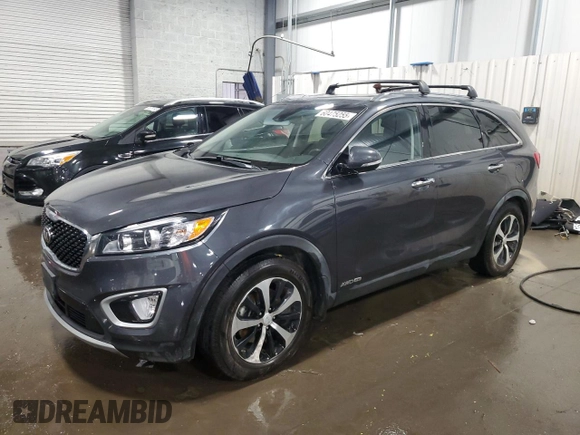 2018 Kia Sorento EX z VIN 5XYPHDA58JG422604, wystawiony jako Copart lot #60475255 z przebiegiem 100 018 mil mil oraz Szkoda całkowita • Salvage title. Historia ofert i sprzedaży dostępna na DreamBid. Obrazek 1.
