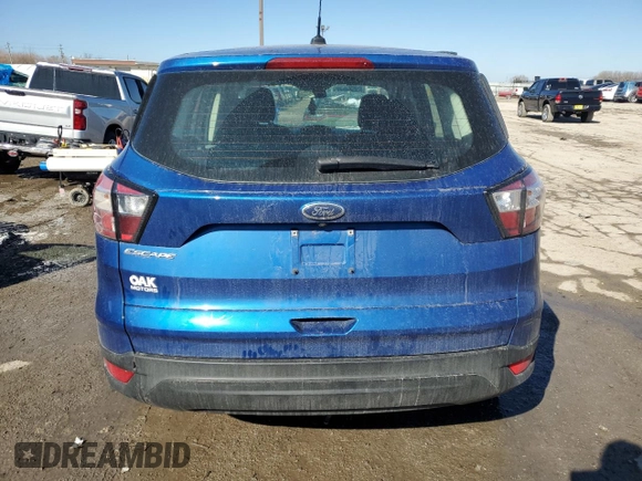 2018 Ford Escape S with VIN 1FMCU0F75JUB67613, listed as a Copart auction lot 46603715 with 136,975 mi miles and Salvage Title. Bid and sale history available at carsss.com. Image 6.