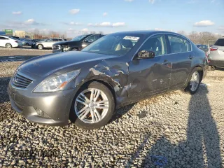 2011 Infiniti G25 Sedan x with VIN JN1DV6AR5BM652419, listed as a Copart auction lot 45960785 with 55,533 mi miles and Salvage Title. Bid and sale history available at carsss.com. Image 1.