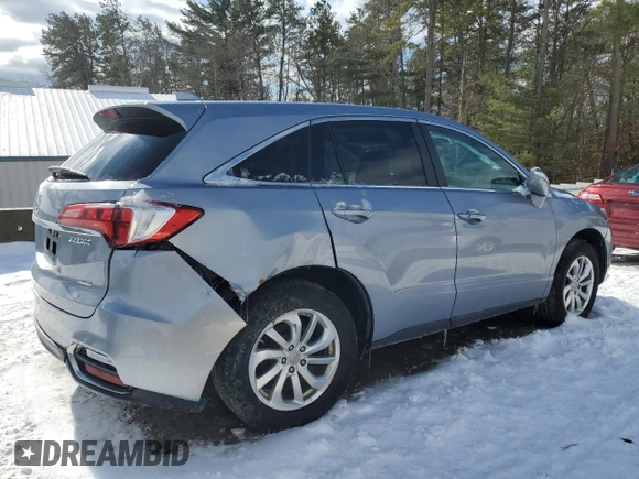 2016 Acura RDX Tech Pkg with VIN 5J8TB4H55GL017434, listed as a Copart auction lot 43699895 with 89,954 mi miles and Salvage Title. Bid and sale history available at carsss.com. Image 3.