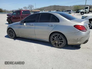 2019 Mercedes-Benz C 43 AMG with VIN 55SWF6EB7KU309344, listed as a Copart auction lot 50635725 with 64,153 mi miles and Salvage title. Bid and sale history available at DreamBid. Image 2.