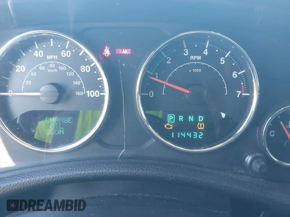 2014 Jeep Wrangler Sport with VIN 1C4AJWAG5EL176998, listed as a IAAI auction lot 40585450 with 114,432 mi miles and . Bid and sale history available at DreamBid. Image 7.