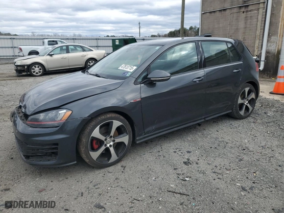 2015 Volkswagen Golf GTI Autobahn with VIN 3VW4T7AU7FM016878, listed as a Copart auction lot 47613715 with 124,009 mi miles and Salvage Title. Bid and sale history available at carsss.com. Image 1.