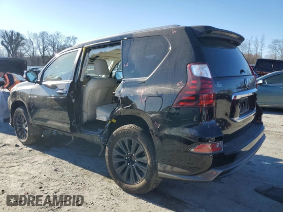 2021 Lexus GX with VIN JTJAM7BX8M5278954, listed as a Copart auction lot 87282444 with 47,965 mi miles and Salvage Title. Bid and sale history available at carsss.com. Image 2.