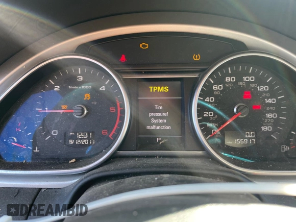 2012 Audi Q7 Premium Plus with VIN WA1LMAFEXCD009290, listed as a Copart auction lot 44557585 with 156,817 mi miles and Clean title. Bid and sale history available at DreamBid. Image 9.