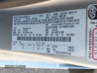 2016 Ford Fiesta SE with VIN 3FADP4EJ7GM121143, listed as a IAAI auction lot 42242739 with 142,351 mi miles and . Bid and sale history available at carsss.com. Image 9.