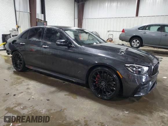 2022 Mercedes-Benz E 53 AMG with VIN W1KZF6BB1NB089988, listed as a Copart auction lot 71658854 with 12,031 mi miles and Salvage Title. Bid and sale history available at DreamBid. Image 4.