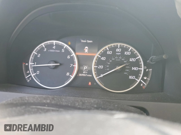 2016 Acura RDX Advance Pkg with VIN 5J8TB4H73GL025484, listed as a Copart auction lot 46091815 with 69,557 mi miles and Salvage Title. Bid and sale history available at carsss.com. Image 9.