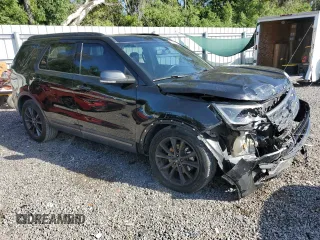2018 Ford Explorer XLT with VIN 1FM5K7D82JGB75394, listed as a Copart auction lot 55030535 with 129,033 mi miles and Salvage title. Bid and sale history available at DreamBid. Image 4.
