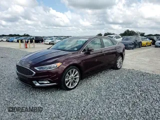 2017 Ford Fusion Titanium with VIN 3FA6P0K92HR212336, listed as a Copart auction lot 54758725 with 45,666 mi miles and Salvage title. Bid and sale history available at DreamBid. Image 14.