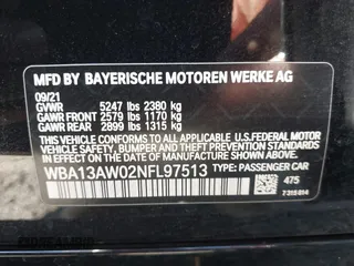2022 BMW 4 Series M440i xDrive z VIN WBA13AW02NFL97513, wystawiony jako IAAI lot #42385642 z przebiegiem 33 827 mil mil oraz . Historia ofert i sprzedaży dostępna na DreamBid. Obrazek 9.