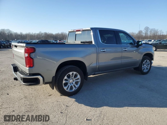 2023 Chevrolet Silverado 1500 LTZ with VIN 1GCUDGE81PZ167101, listed as a Copart auction lot 82321454 with 17,095 mi miles and Salvage Title. Bid and sale history available at carsss.com. Image 3.