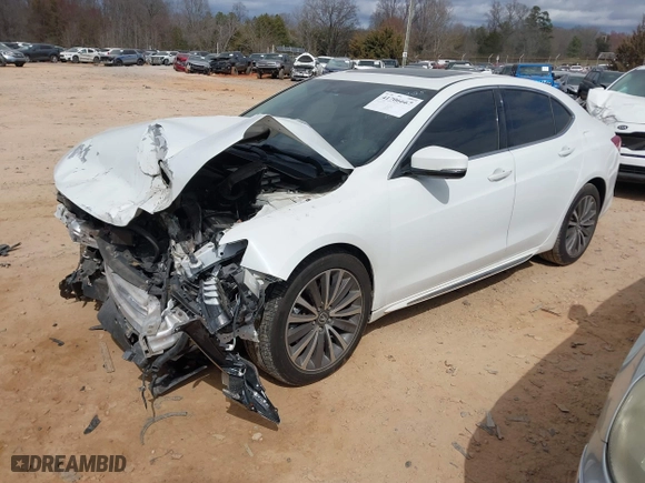 2018 Acura TLX w/Advance Pkg with VIN 19UUB2F76JA002621, listed as a IAAI auction lot 41706667 with 95,655 mi miles. Bid and sale history available at carsss.com. Image 17.