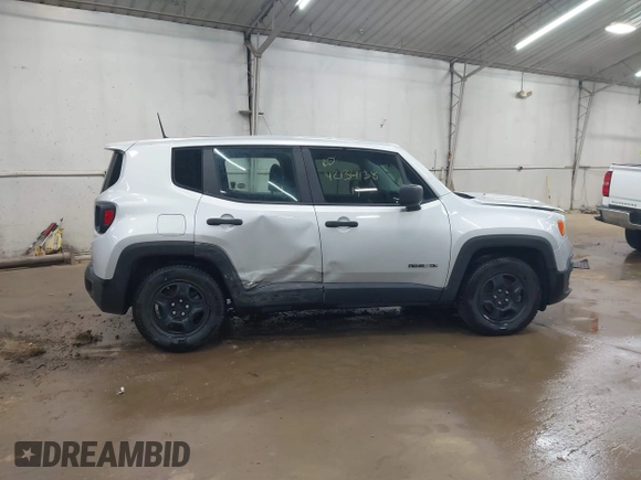 2017 Jeep Renegade Sport with VIN ZACCJAAB0HPG15296, listed as a IAAI auction lot 42134138 with 98,655 mi miles and . Bid and sale history available at DreamBid. Image 13.