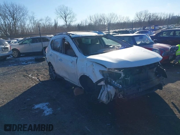 2016 Nissan Rogue SV with VIN 5N1AT2MV7GC875061, listed as a IAAI auction lot 41297172 with 121,135 mi miles. Bid and sale history available at carsss.com. Image 1.